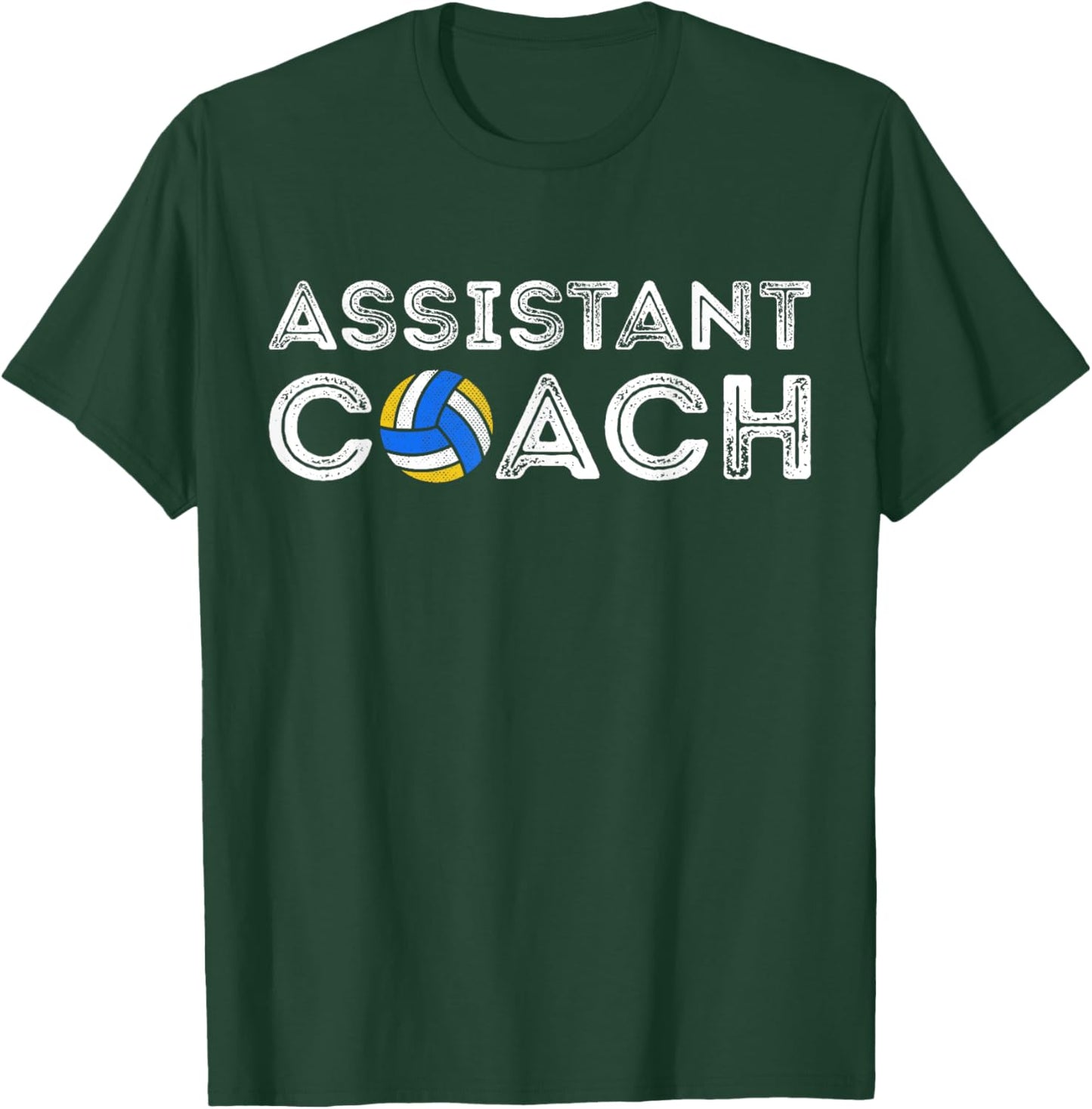Volleyball Assistant Coach Appreciation Funny Coaching T-Shirt - T-Shirt | Forest