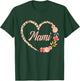Mami Valentine’s Day Spanish Mom Leopard Floral Heart T-Shirt - T-Shirt | Forest