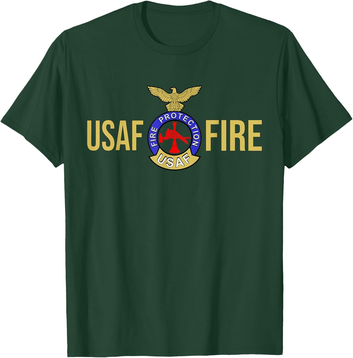 US AIR Force USAF FIRE Protection Rescue Hazmat T-Shirt - T-Shirt | Forest