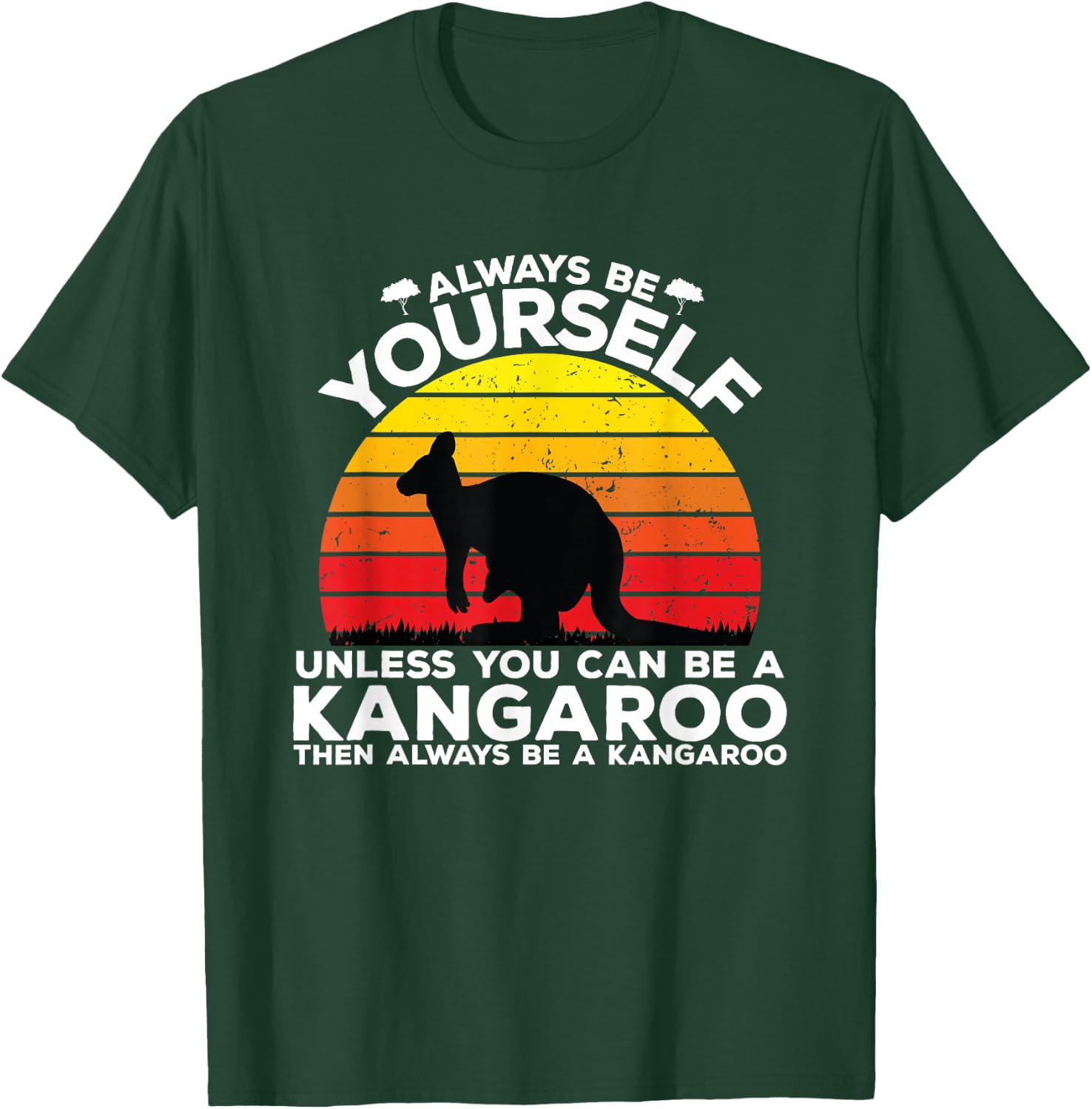 Kangaroo Design Men Women Boys Girls Kids Kangaroo Animal T-Shirt - T-Shirt | Forest