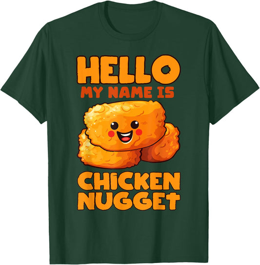 Hello My Name is Chicken Nugget Costume Kids Chicken Nugget T-Shirt - T-Shirt | Forest