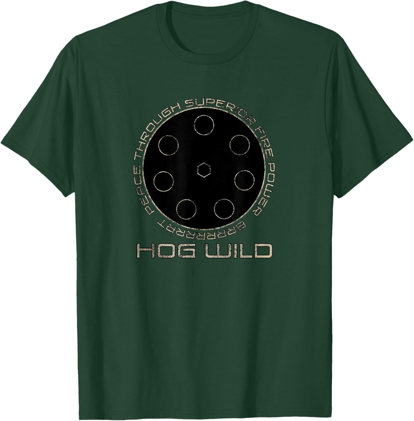 Peace Through Superior Firepower A-10 Warthog T Shirt T-Shirt - T-Shirt | Forest