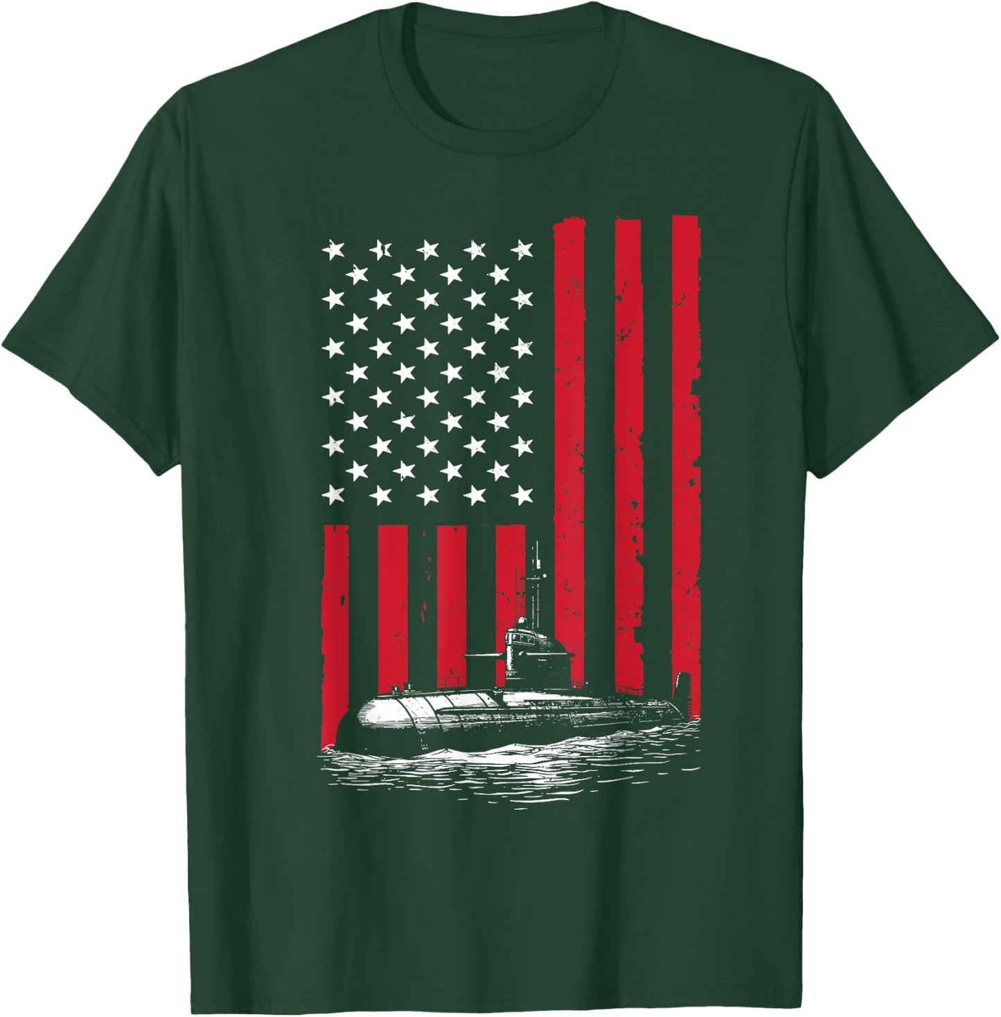 Funny Submarine Design Submariner Submarine Veteran T-Shirt - T-Shirt | Forest