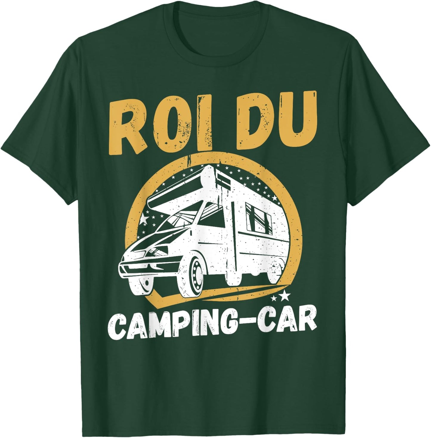 Camper van camper humour camper man king of the camper van T-Shirt - T-Shirt | Forest