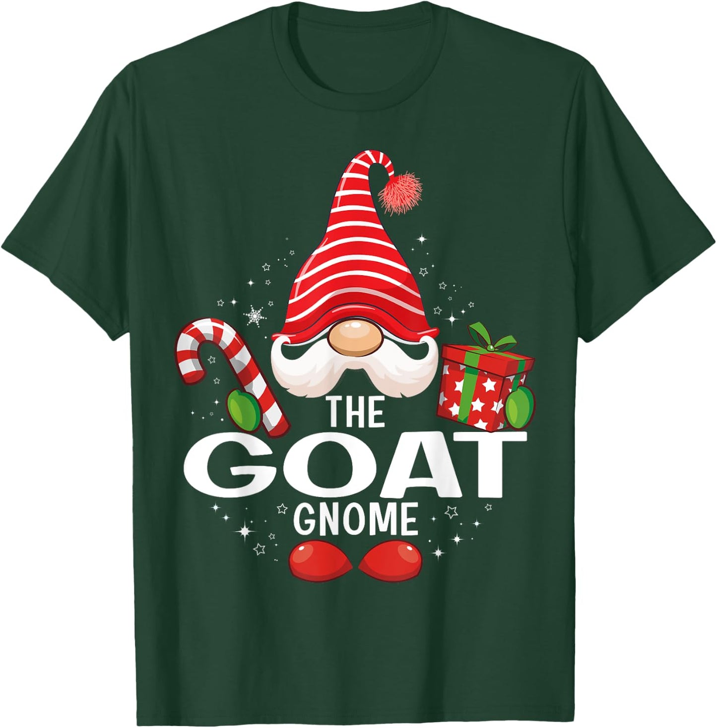 The Goat Gnome Christmas Matching Family T-Shirt - T-Shirt | Forest