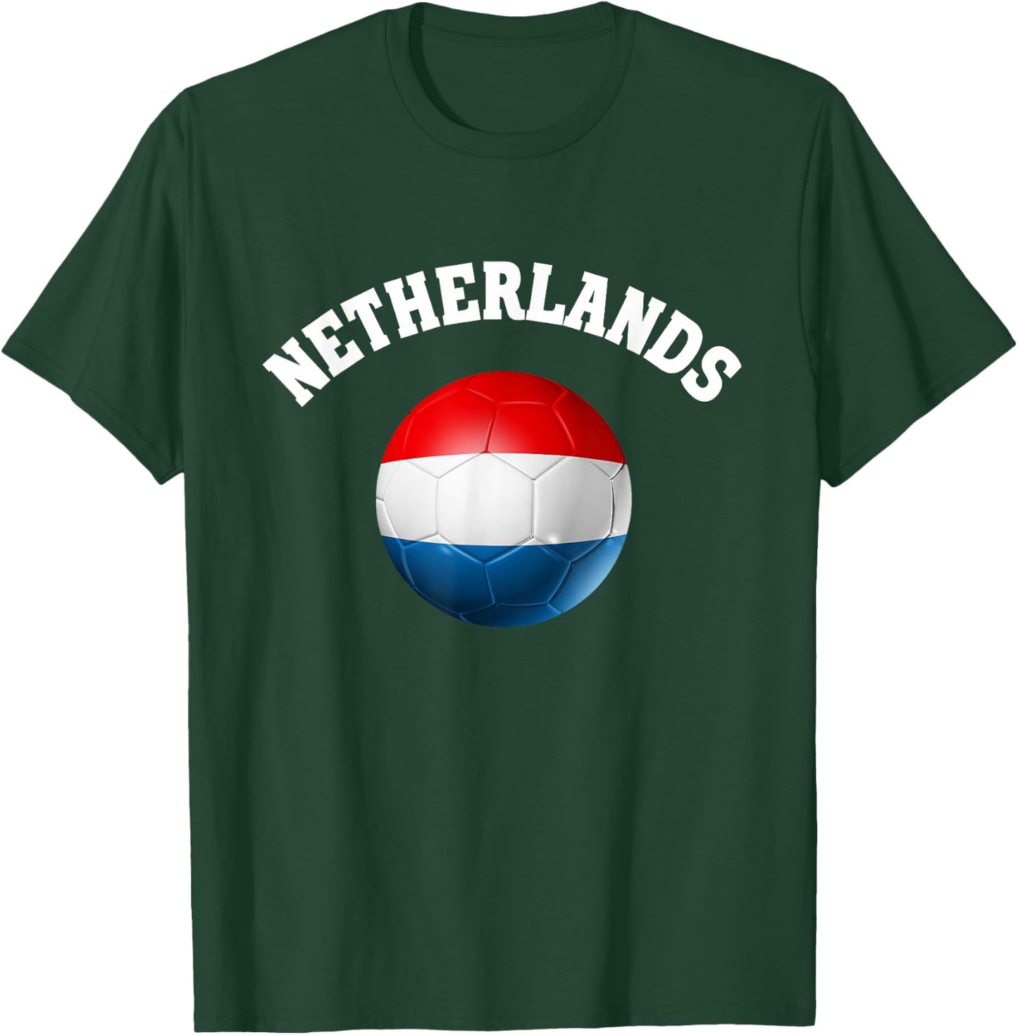 Vintage Netherlands Soccer Nederland Voetbal T-Shirt - T-Shirt | Forest