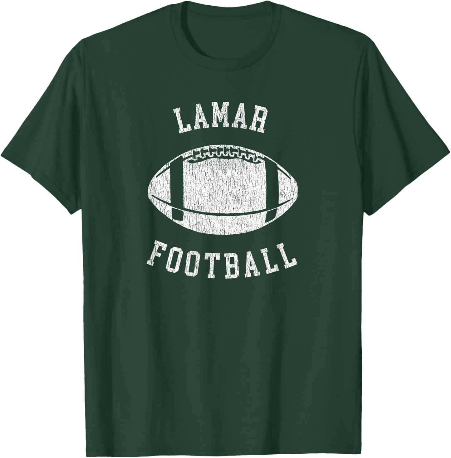 Lamar Football Distressed Vintage 80's Throwback Classic T-Shirt - T-Shirt | Forest