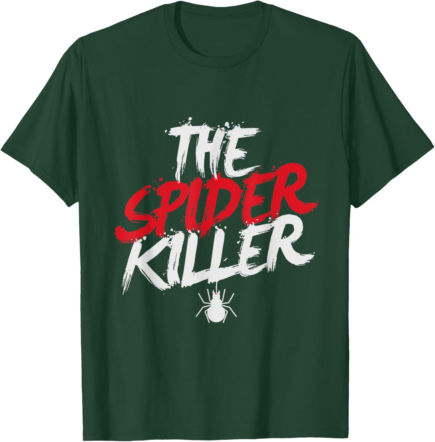 Creepy Spiders Halloween Shirt Trick Treat Cobweb Killer Boo T-Shirt - T-Shirt | Forest