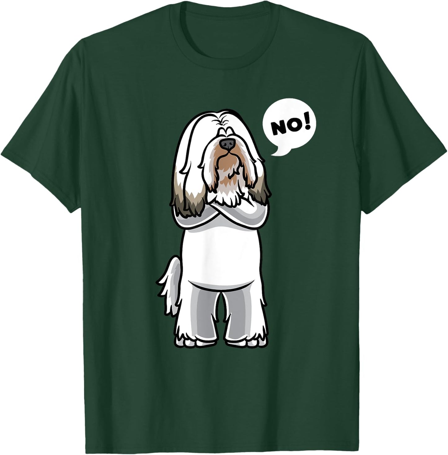 Stubborn Tibetan Terrier Dog Women Girls Kids T-Shirt - T-Shirt | Forest