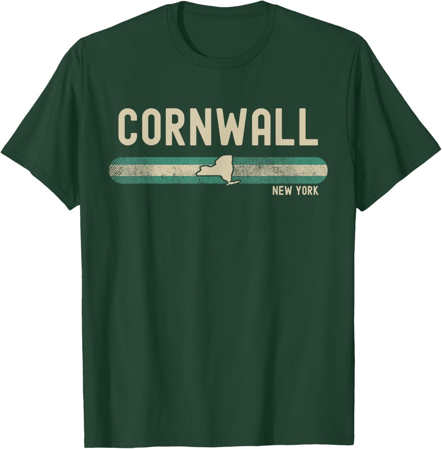 Cornwall NY | New York | Travel & 80s Style T-Shirt - T-Shirt | Forest