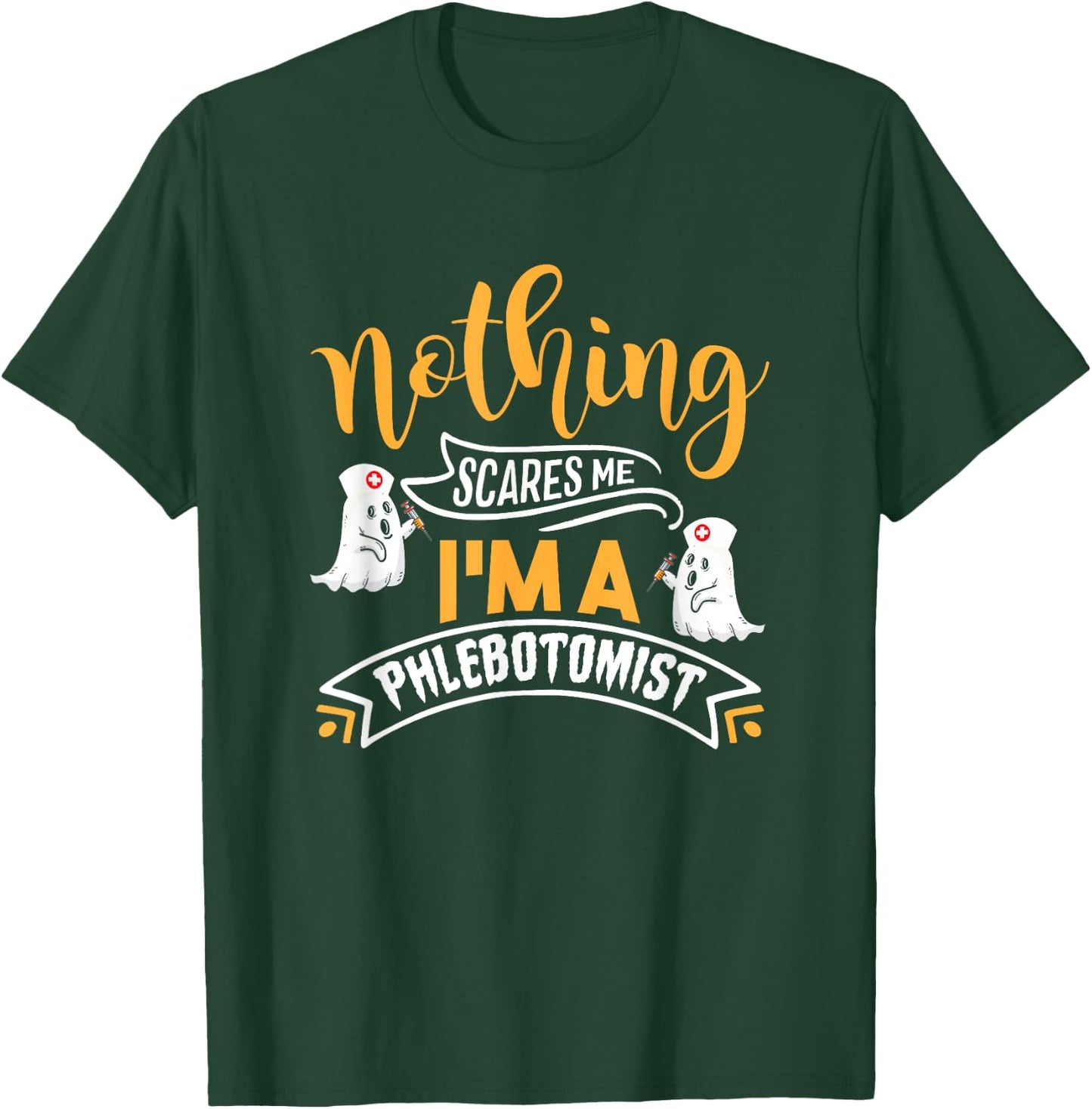 Halloween Phlebotomy Nurse Vampire Halloween Phlebotomist T-Shirt - T-Shirt | Forest