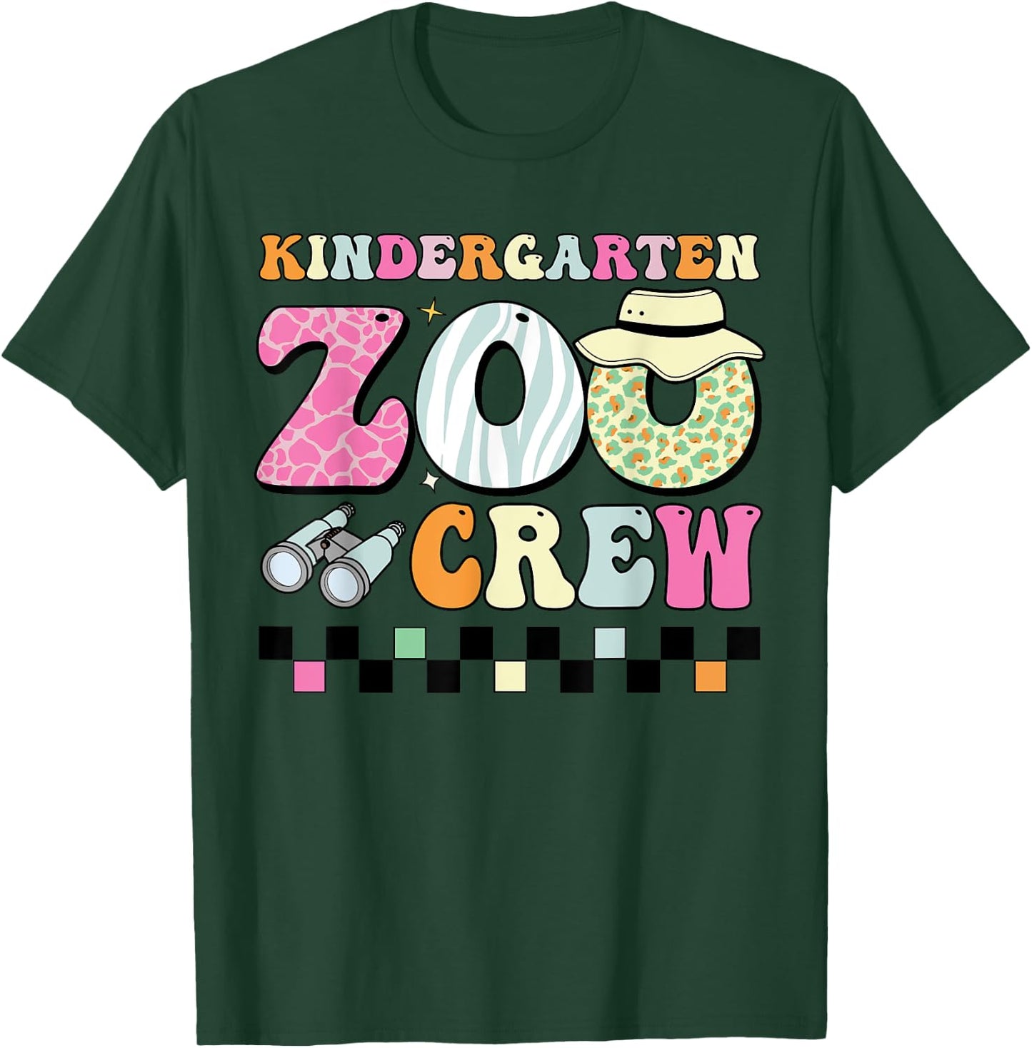 Field Zoo Trip Shirt For Teacher, Kindergraten Grade Crew T-Shirt - T-Shirt | Forest