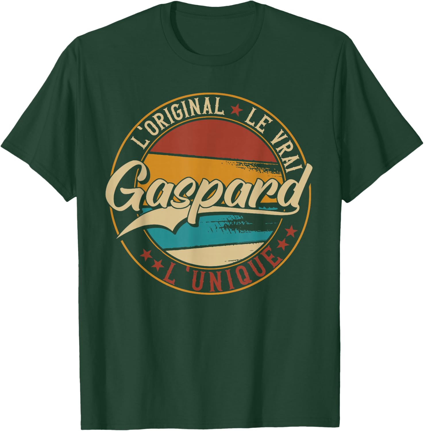 Gaspard The Original Le Vrai L'Unique Men & Boys , Black T-Shirt - T-Shirt | Forest