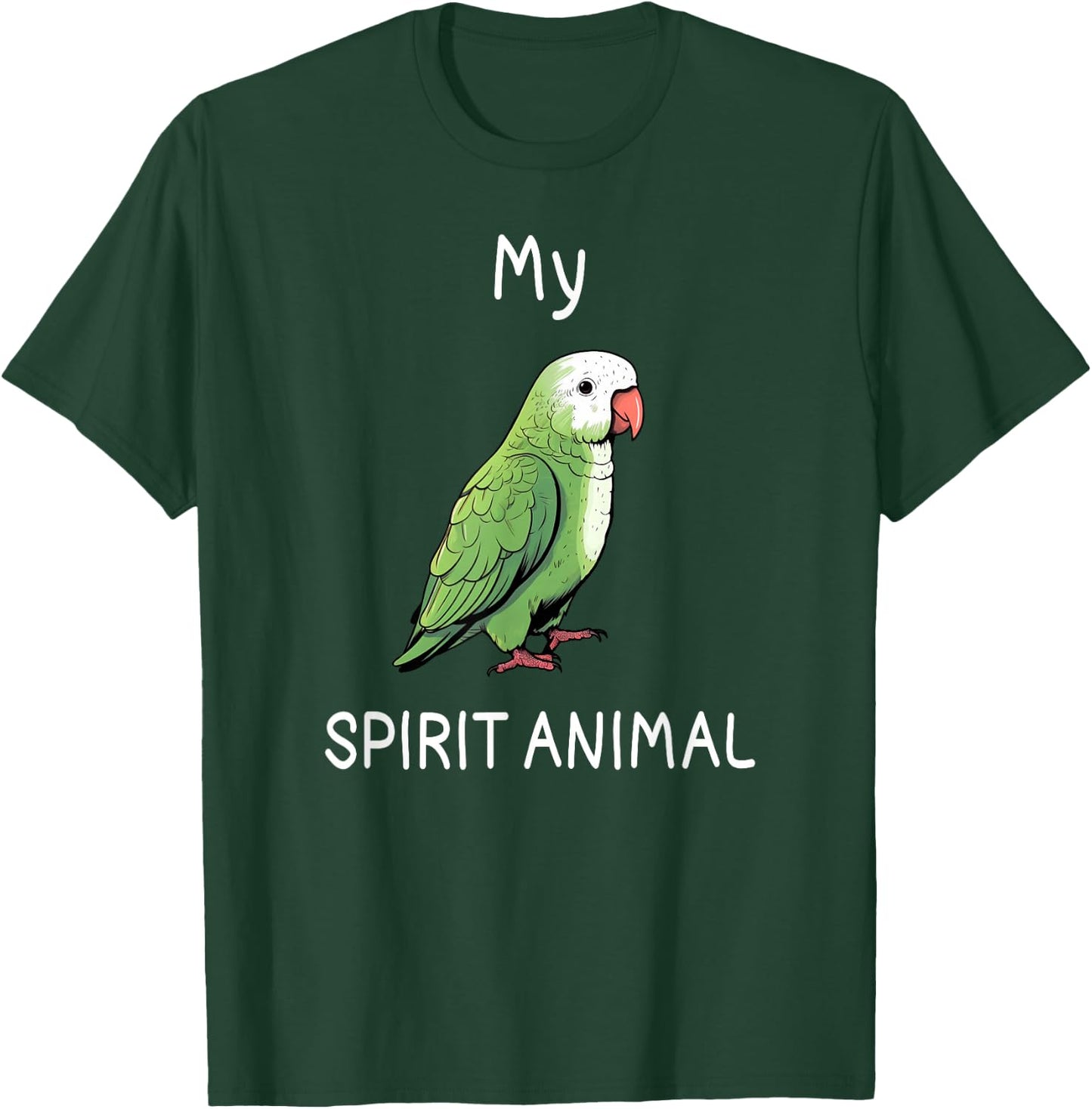 Quaker Shirt Funny Spirit Animal Quaker Parrot Lover T-Shirt - T-Shirt | Forest