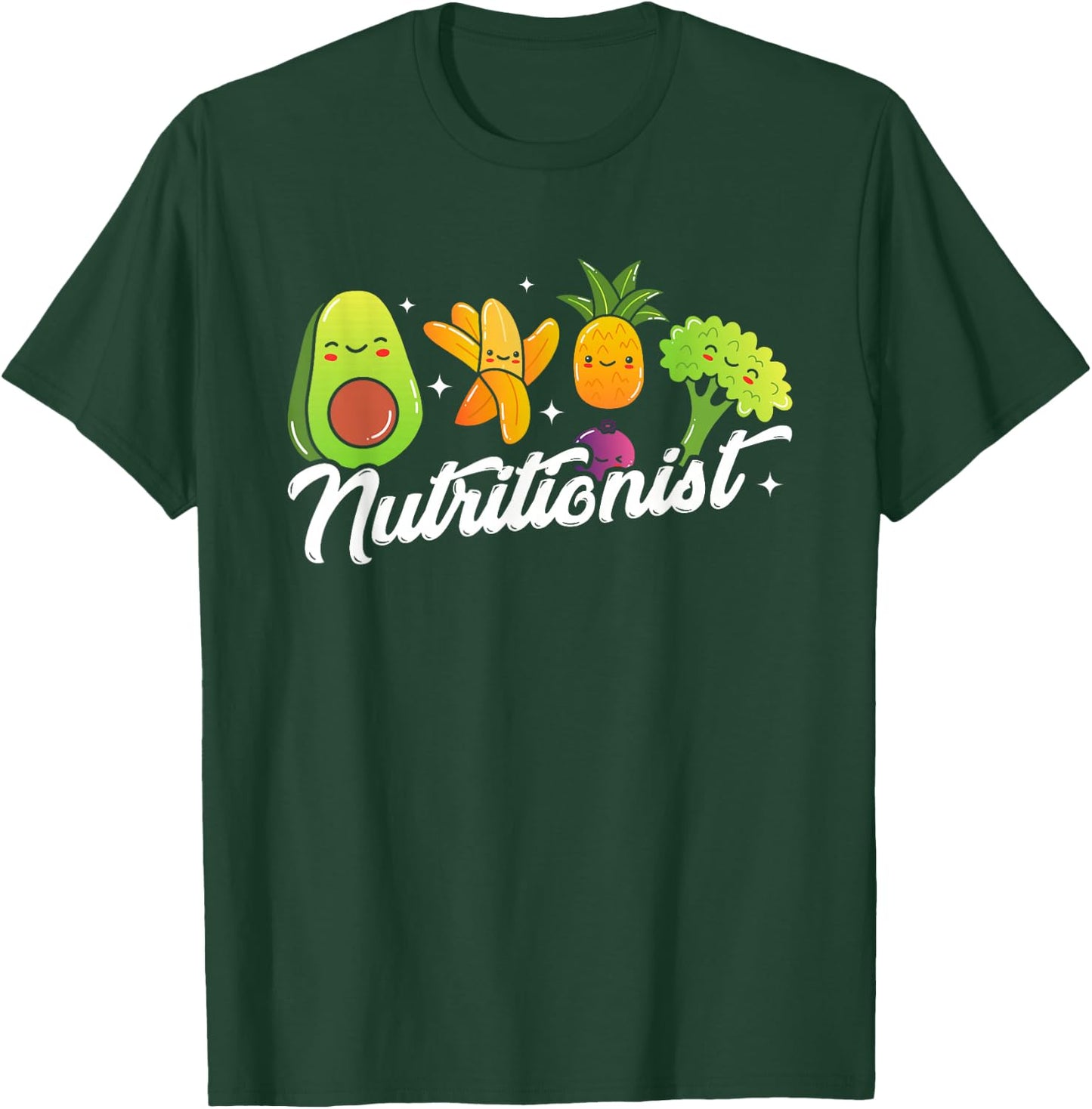 Nutritionist | Dietician Vegetables | Nutrition Dietitian T-Shirt - T-Shirt | Forest