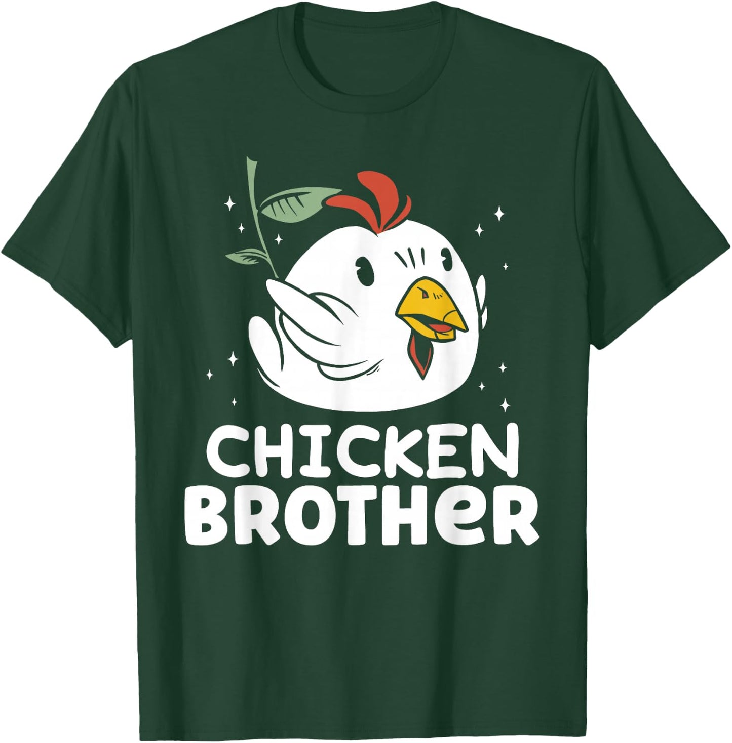 Chicken Brother Chickens Rooster Keeper Poultry Chicken T-Shirt - T-Shirt | Forest