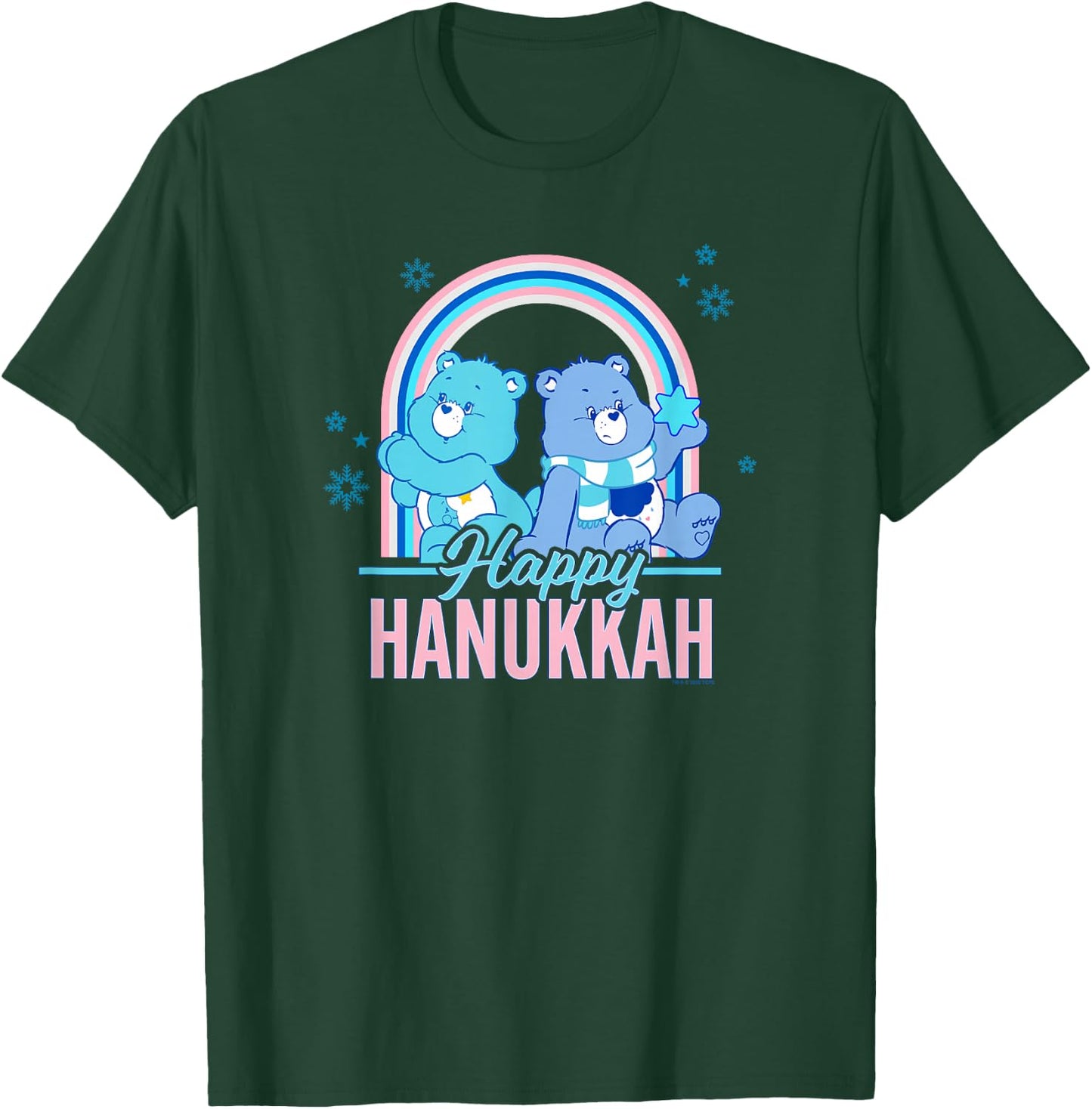 Care Bears Vintage Grumpy & Bedtime Bear Happy Hanukkah Duo T-Shirt - T-Shirt | Forest