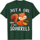 Just a Girl Who Loves Squirrels Baby Squad Gardening Animal T-Shirt - T-Shirt | Forest