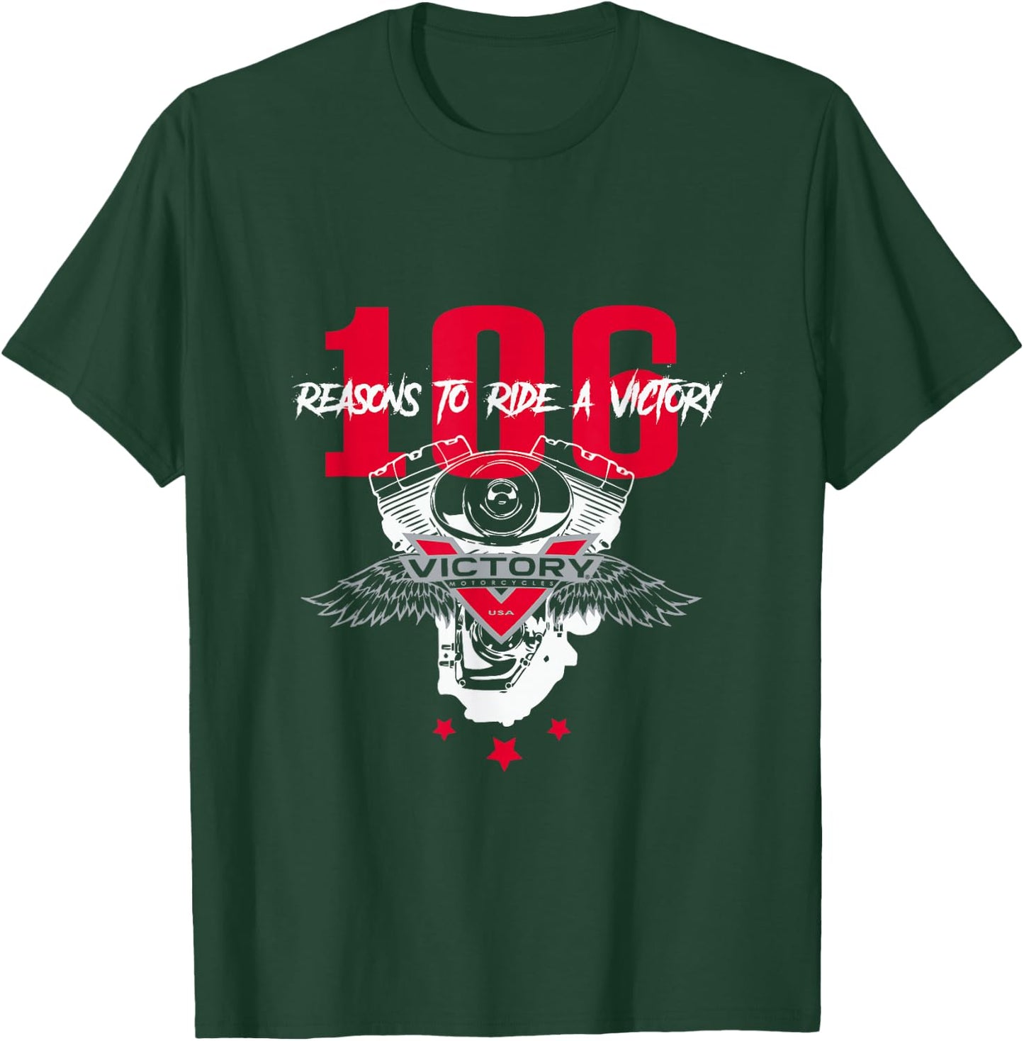 106 Reasons To Ride A Victory T-Shirt - T-Shirt | Forest