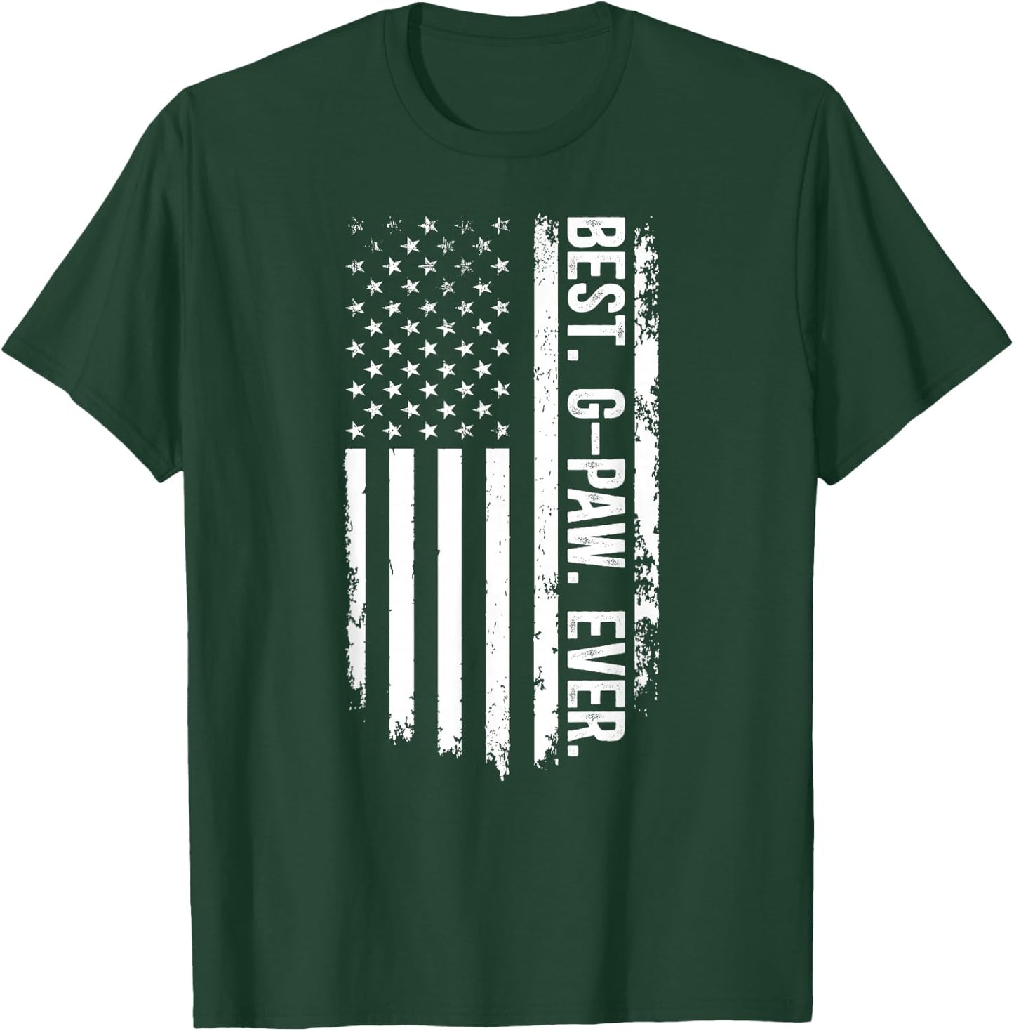 Best G-Paw Ever G-Paw Grandpa US Flag G-Paw Grandfather T-Shirt - T-Shirt | Forest