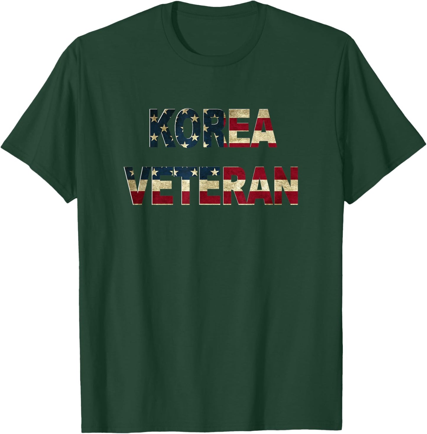 Korea veteran t shirt Korean war Vet Us flag T-Shirt - T-Shirt | Forest