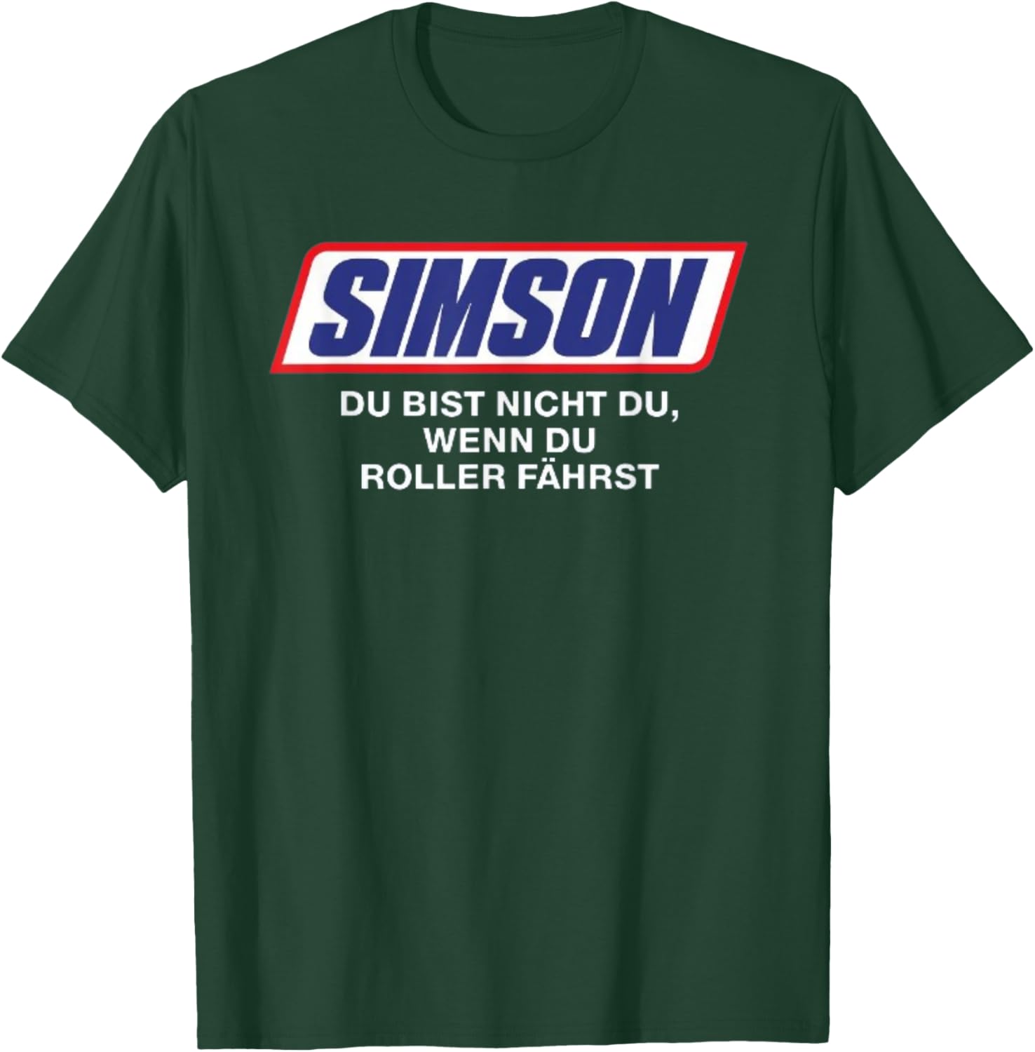 Simson Du bist nicht du wenn du Roller fährst Funny , black T-Shirt - T-Shirt | Forest