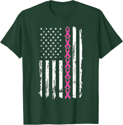 Pink Ribbon Shirt Women Men Breast Cancer Awareness