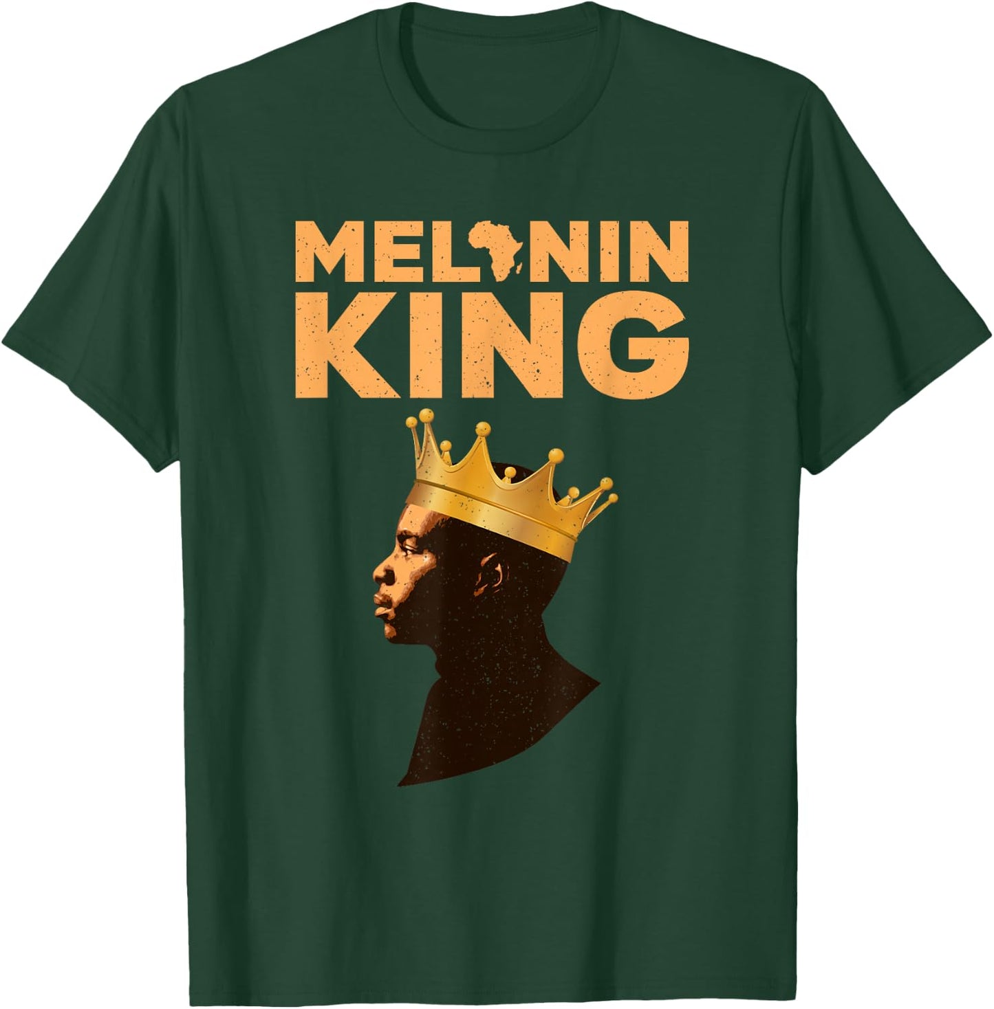 African King Design Boys African Print Melanin King T-Shirt - T-Shirt | Forest