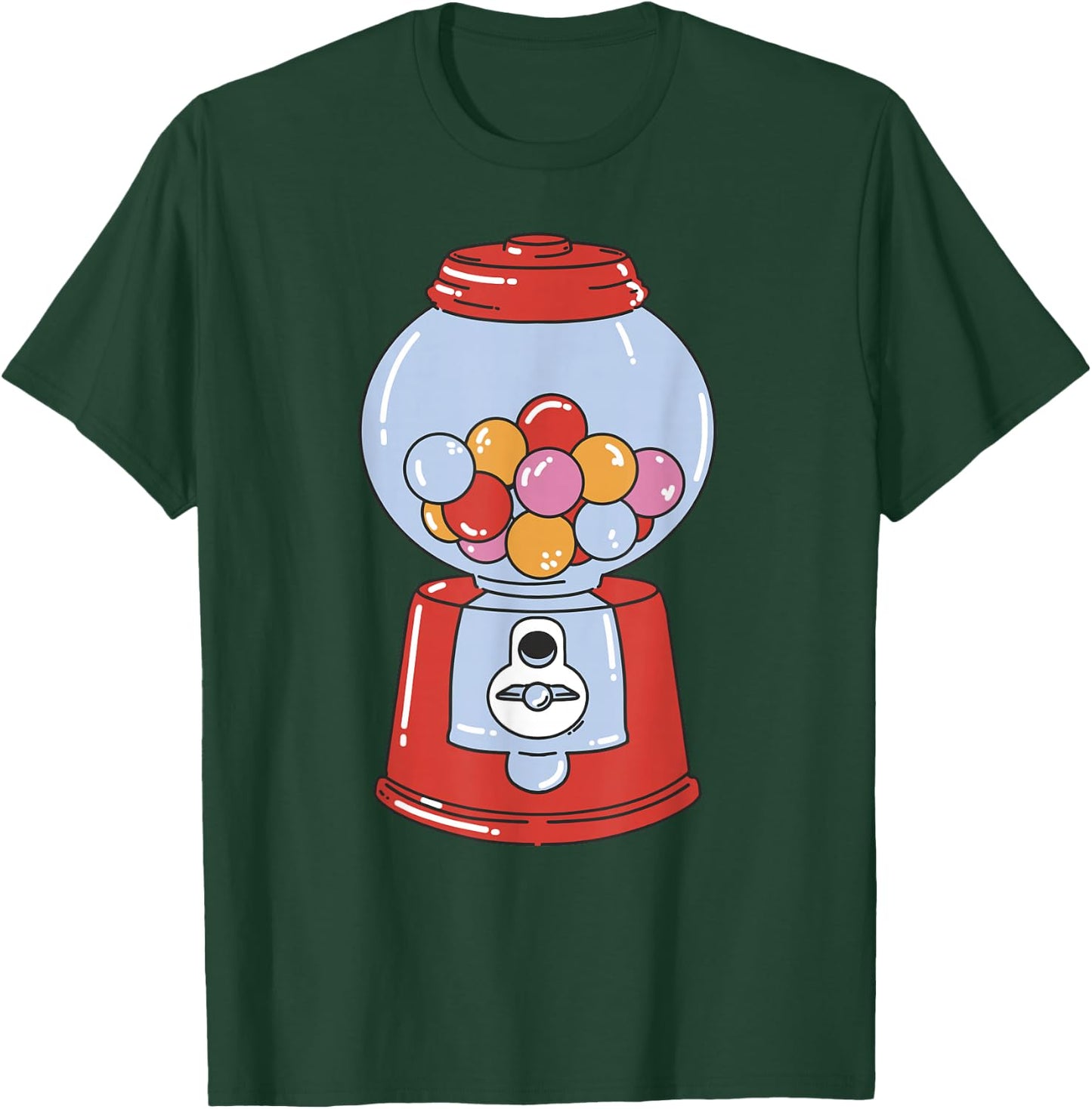 Bubble Gum Machine Chewing Gum Graphic Women Children , black T-Shirt - T-Shirt | Forest