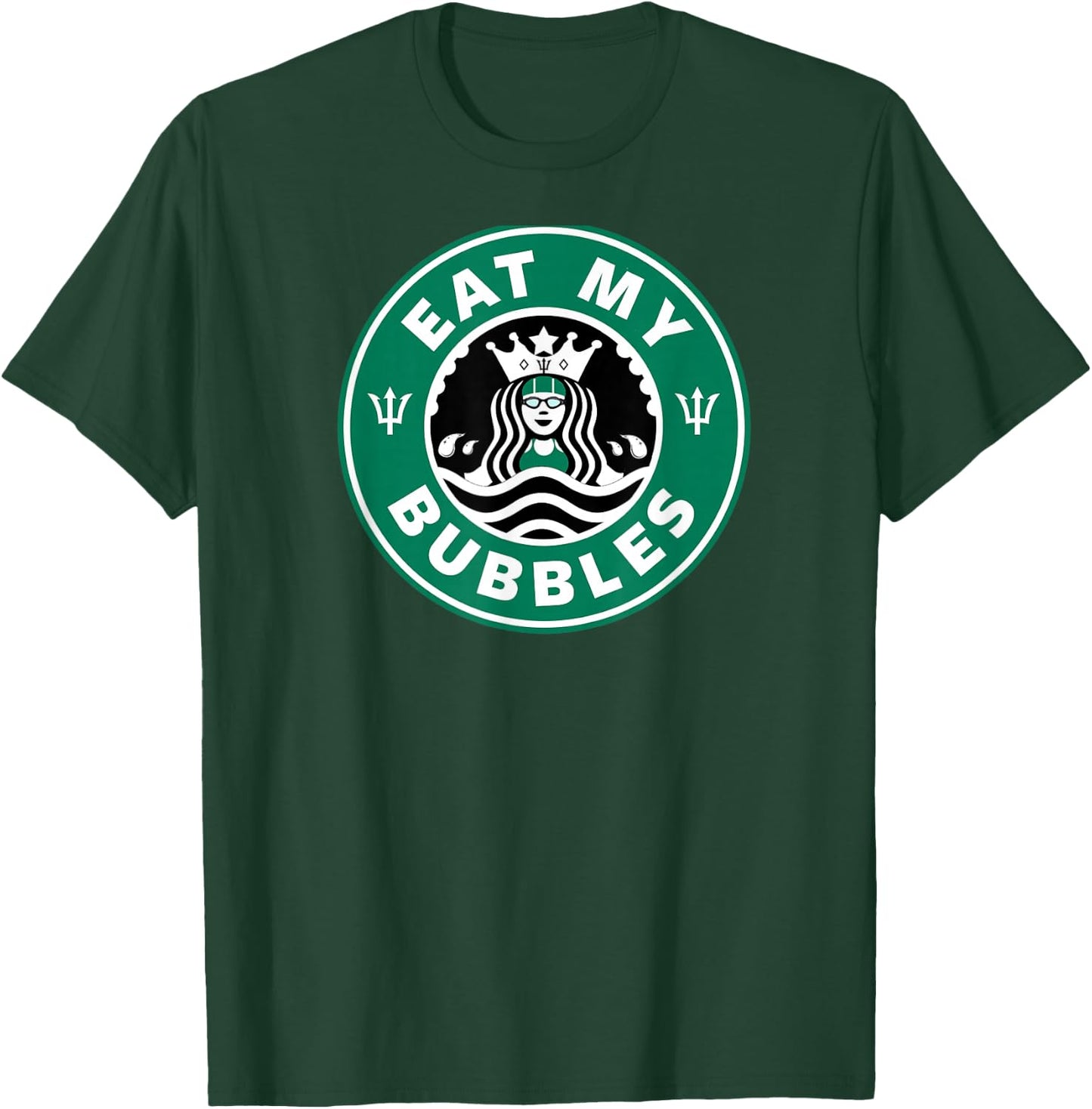 Swim Team Teen Girl or Eat My Bubbles Swimmer T-Shirt - T-Shirt | Forest