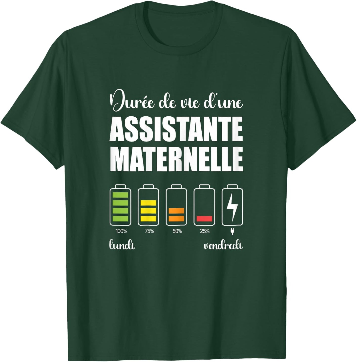 Women's Kindergarten Assistant Gift Funny , Black T-Shirt - T-Shirt | Forest