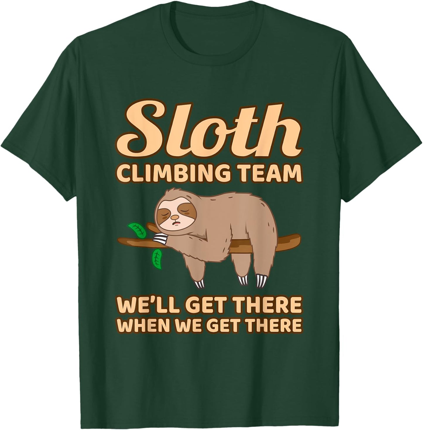 Sloth Climbing Team T-Shirt - T-Shirt | Forest