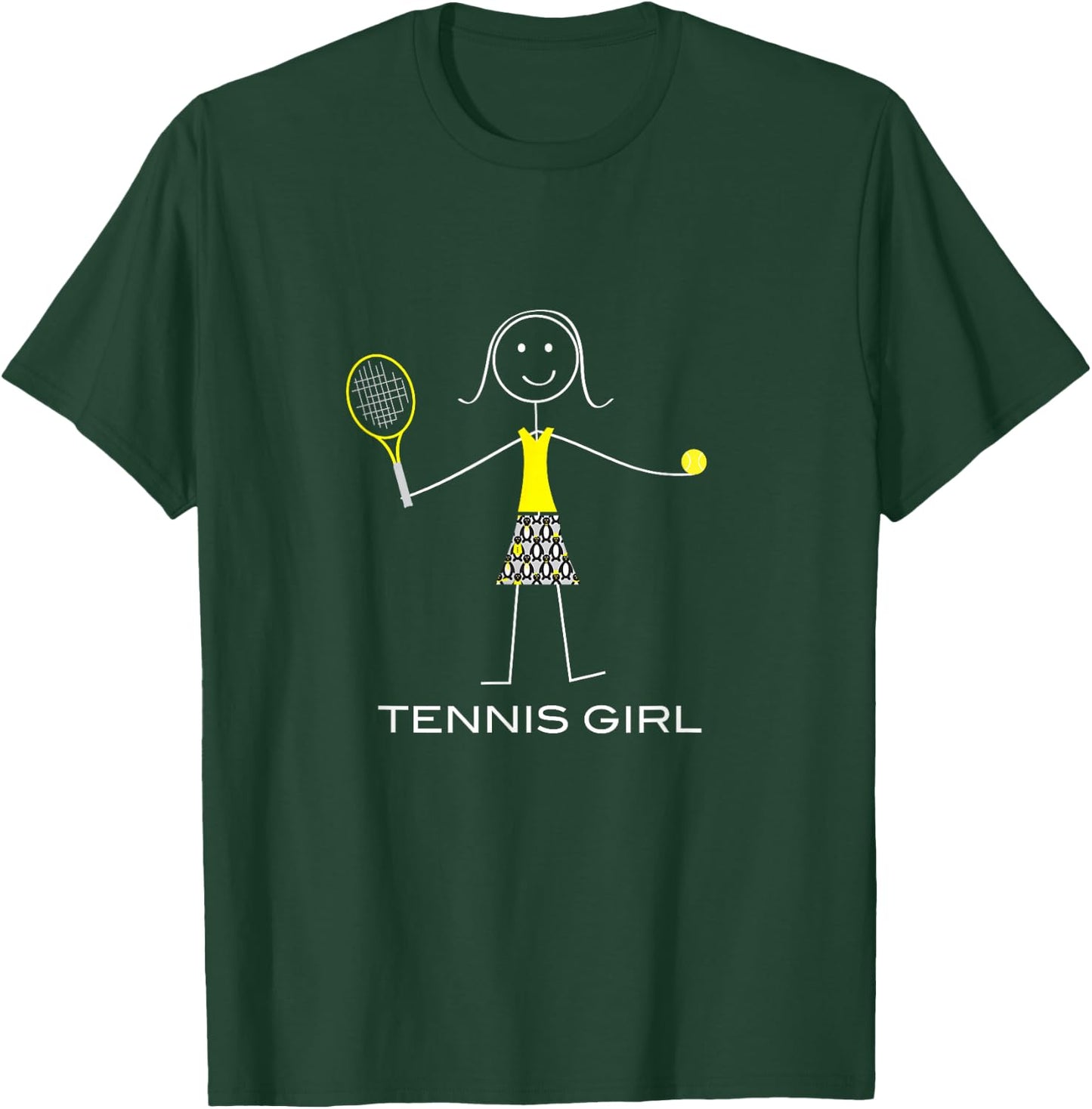 Funny Women's Tennis Girl Tennis Player T-Shirt - T-Shirt | Forest