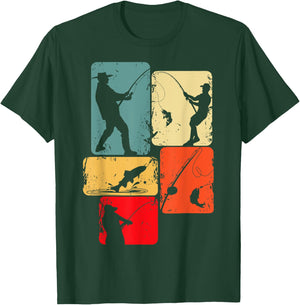 Angeln Angler Fischen Fischer Angel T-Shirt - T-Shirt | Forest