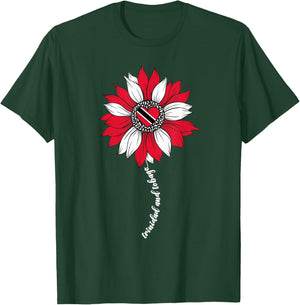 Trini Trinidad and Tobago Flag Trinidadian Girl T-Shirt - T-Shirt | Forest