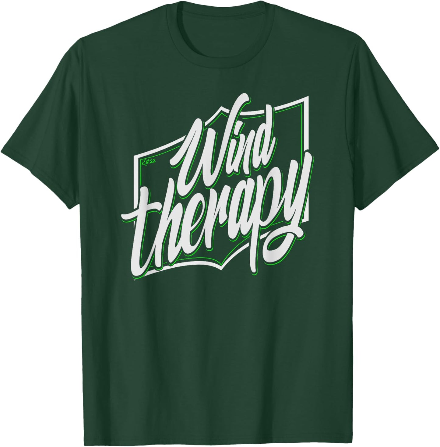 Wind therapy logo green T-Shirt - T-Shirt | Forest
