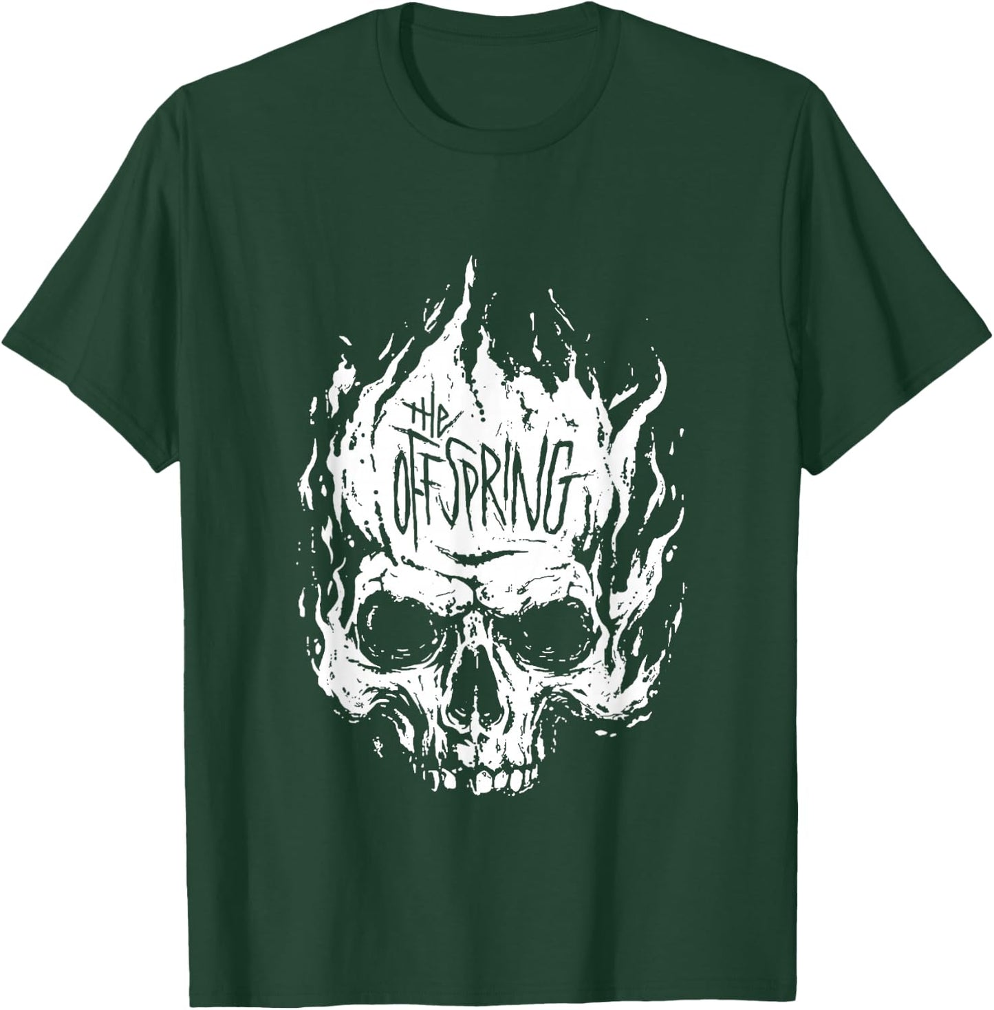 The Offspring Official White Skull Logo , Black T-Shirt - T-Shirt | Forest