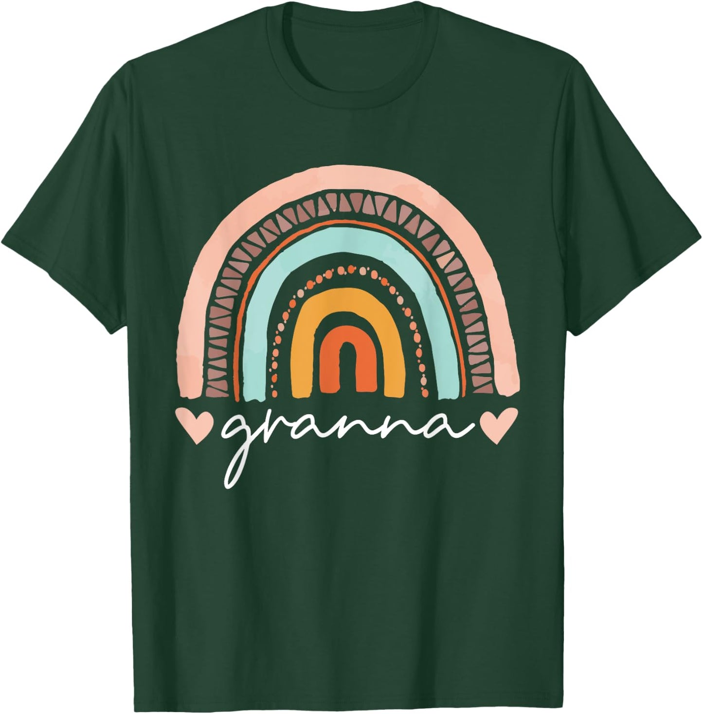 Women Funny Rainbow Granna Mothers Day T-Shirt - T-Shirt | Forest