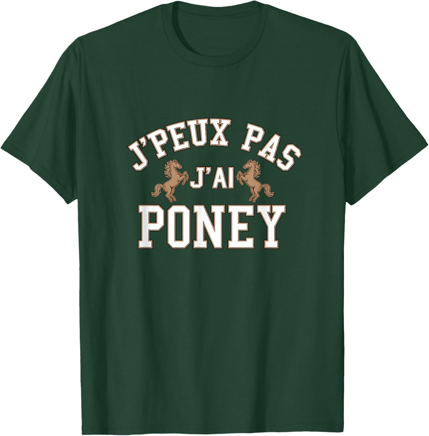 I Can't Have Pony, Excuse Pony, Passion Pony , Black, S T-Shirt - T-Shirt | Forest