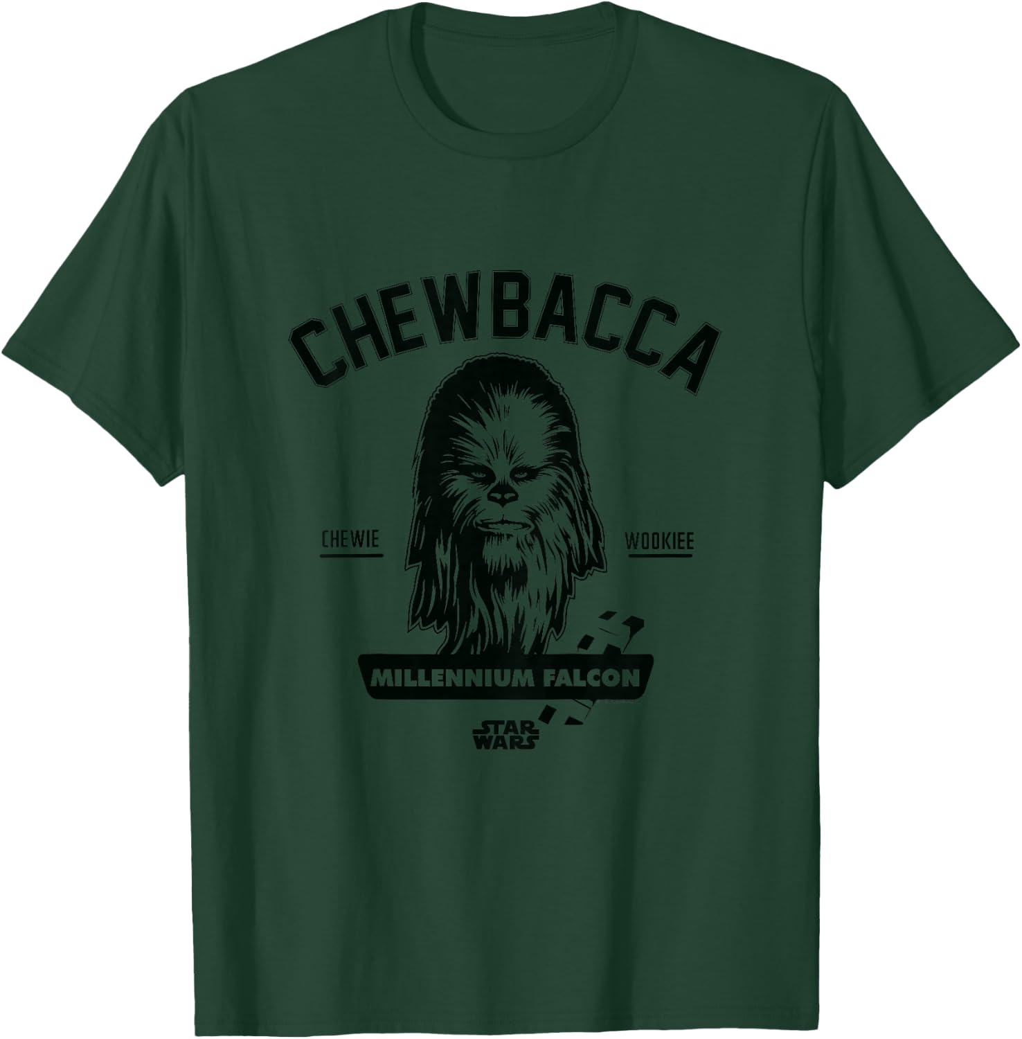 Kids Star Wars Chewbacca Face , Black, 2 T-Shirt - T-Shirt | Forest