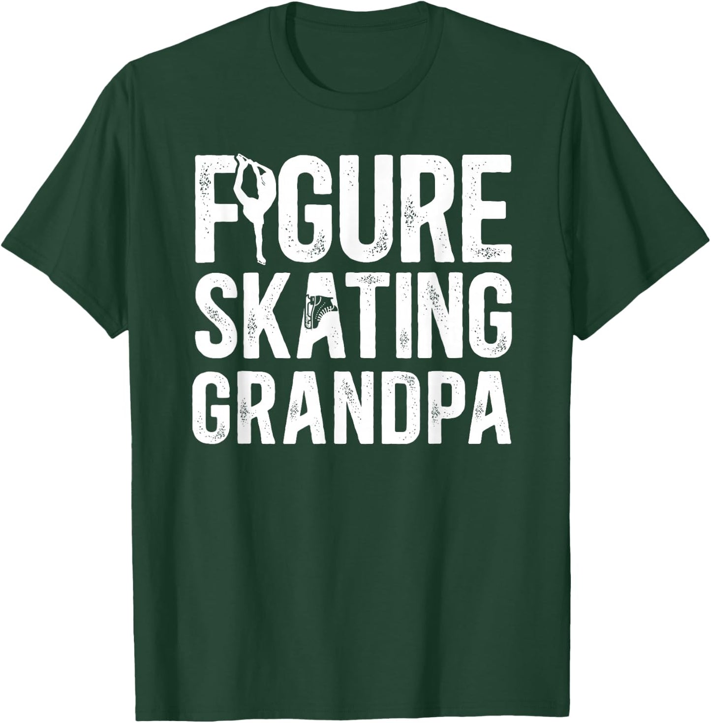 Figure Skating Grandpa Of A Figure Skater Grandfather T-Shirt - T-Shirt | Forest
