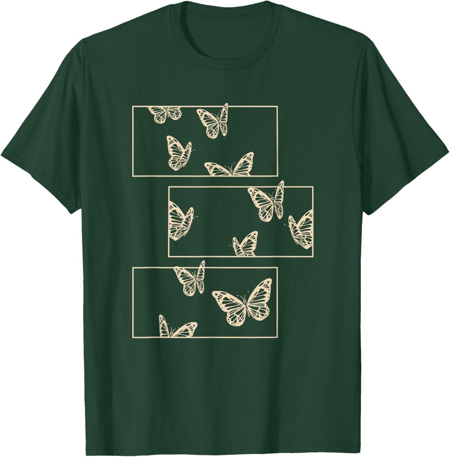 Fairy Grunge Fairycore Aesthetic Clothes Women Men Brown Butterfly T-Shirt - T-Shirt | Forest