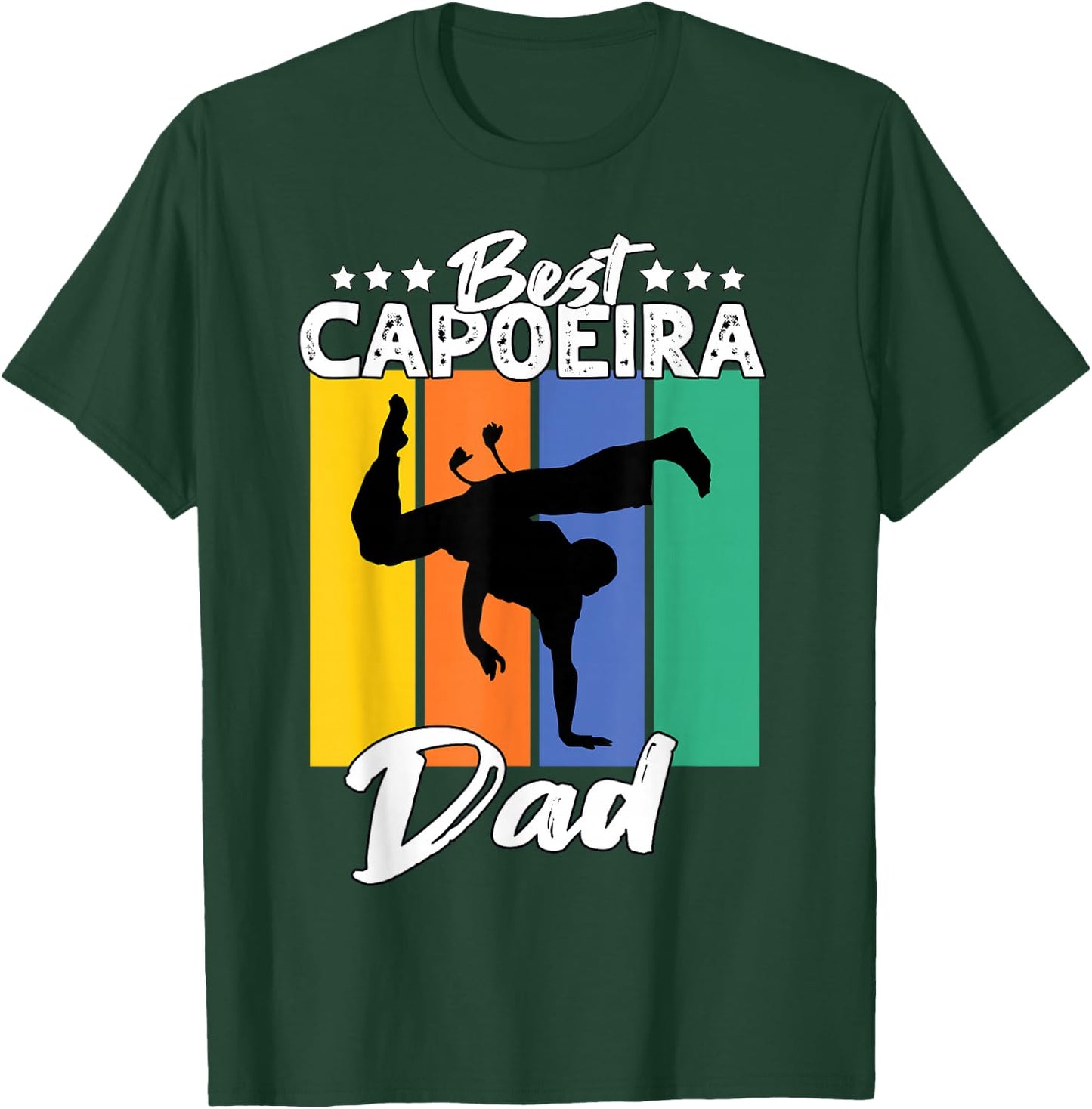 Best Capoeira Dad Playing Capoeira T-Shirt - T-Shirt | Forest