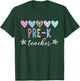Pre K Teacher Leopard Back To School Teacher 2024 T-Shirt - T-Shirt | Forest