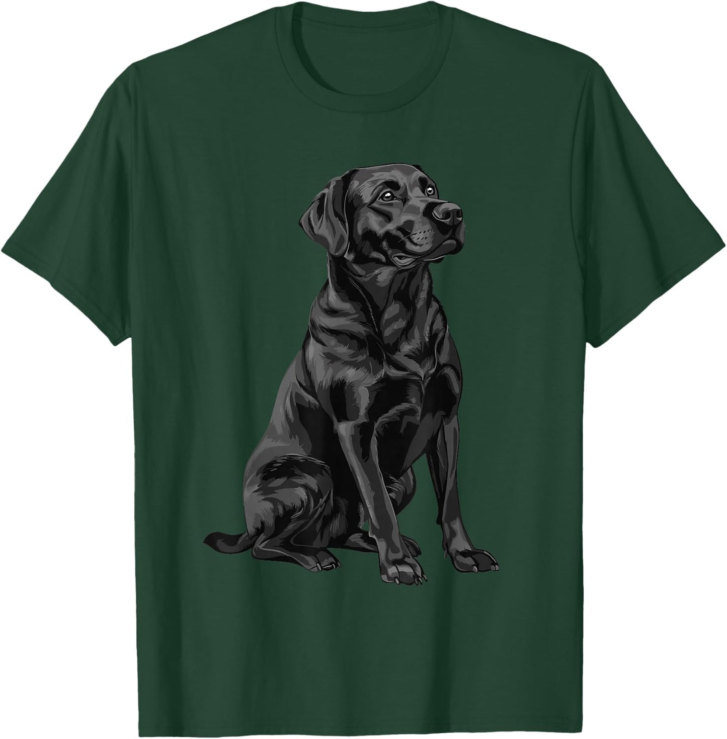 Black Labrador Retriever T-Shirt - T-Shirt | Forest