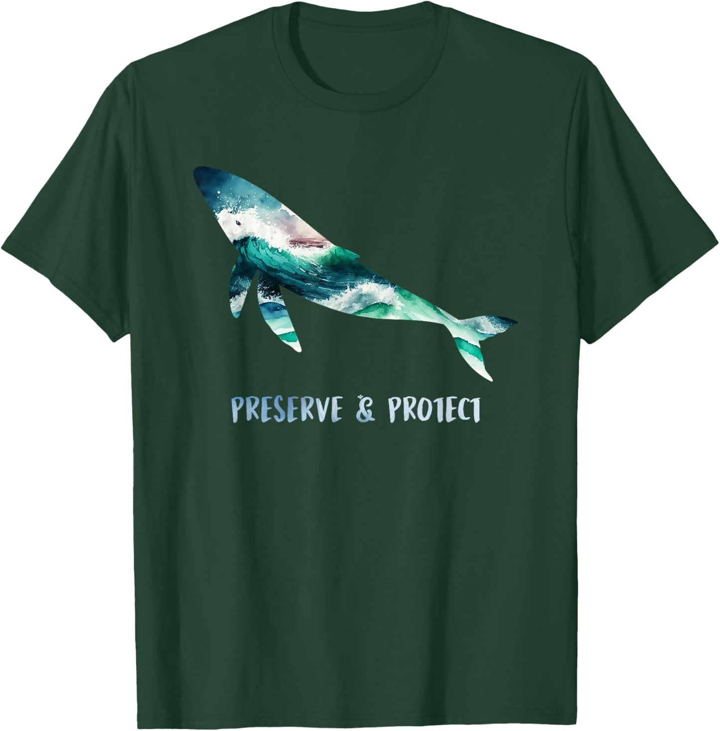 Save the Whales Species Protection and Animal Welfare Awareness T-Shirt - T-Shirt | Forest