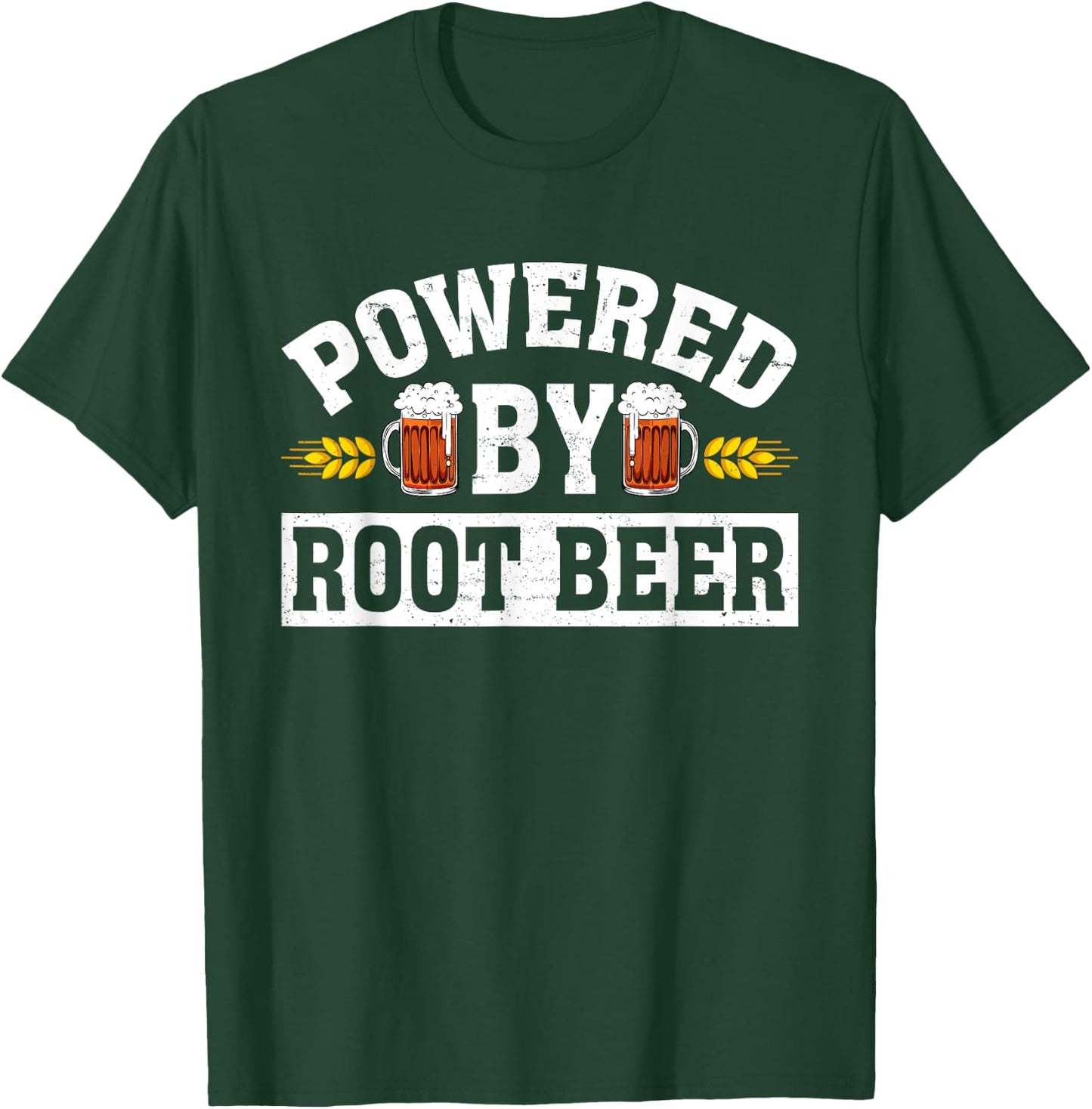 Funny Root Beer Drinking Drinker Dad Papa Beer Lover T-Shirt - T-Shirt | Forest