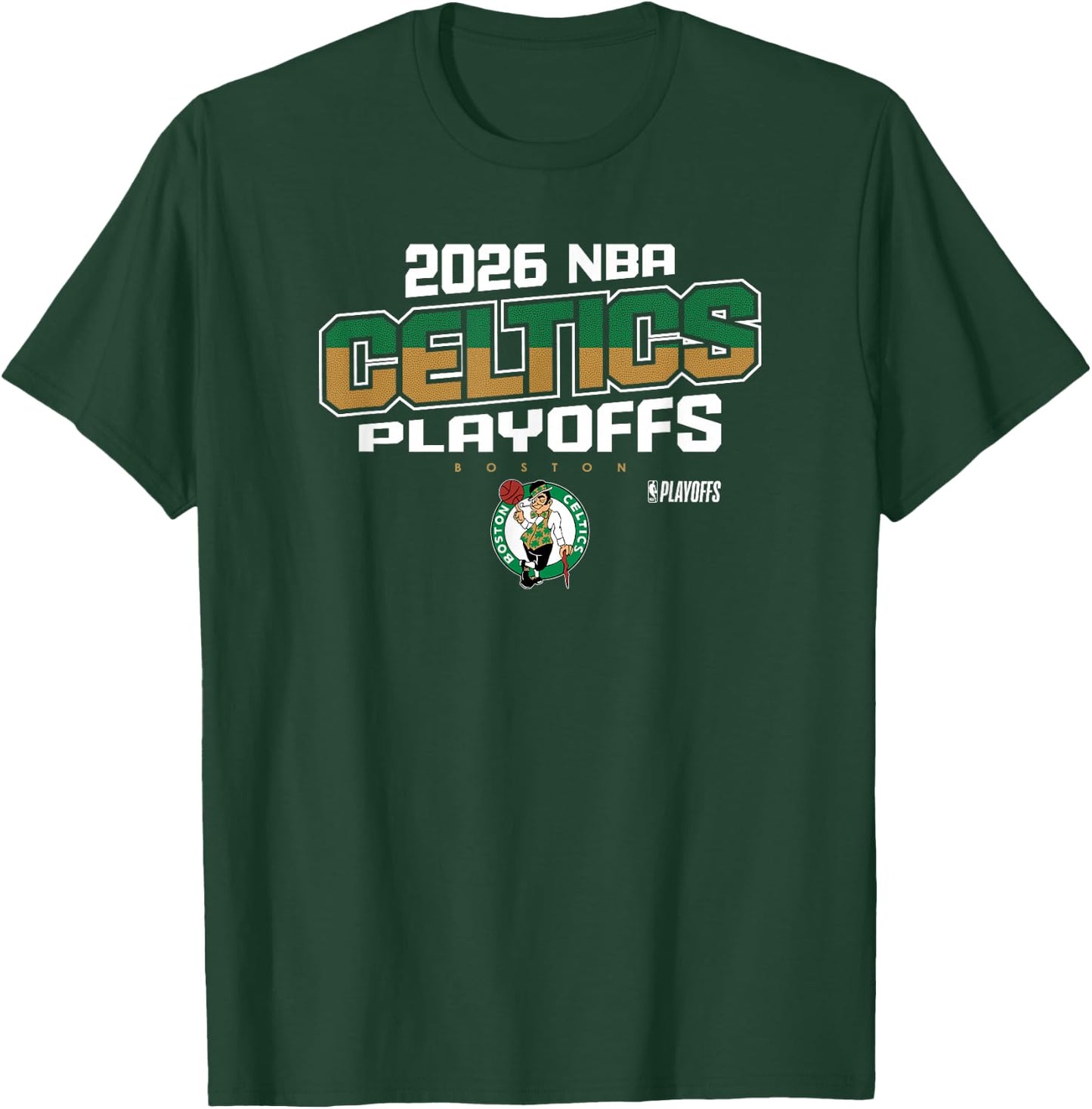 NBA Official 2026 Playoffs Boston Celtics Next Level T-Shirt - T-Shirt | Forest
