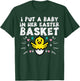 I Put Baby In Her Basket Easter Pregnancy Funny Dad Men T-Shirt - T-Shirt | Forest