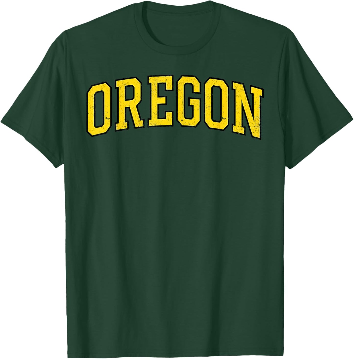 Vintage Oregon Men Oregon Women Green Design Men Women Kids T-Shirt - T-Shirt | Forest